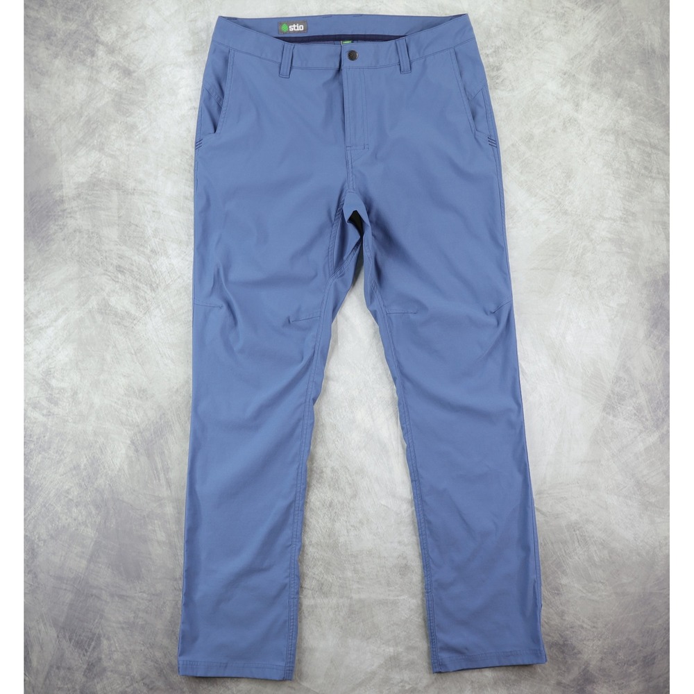 Stio Coburn Pant Mens 35x33 Blue Stretch Technical Chino Outdoor Pants